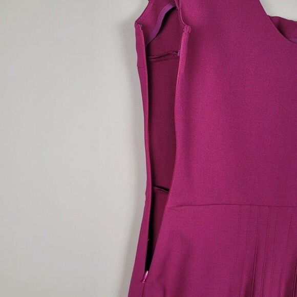 Diane Von Furstenberg Size 4 Monica Back Pleat Short Sleeve Mini Dress Pink - Picture 9 of 12